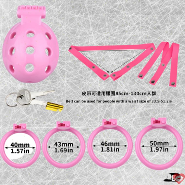 FAAK Chastity Cage Rỗng ABS 4 Nhẫn Thoải Mái