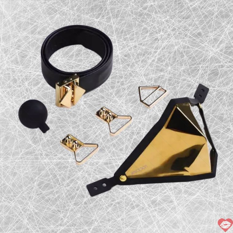 Lockink Punker Muzzle Gag Kit Im Lặng BDSM