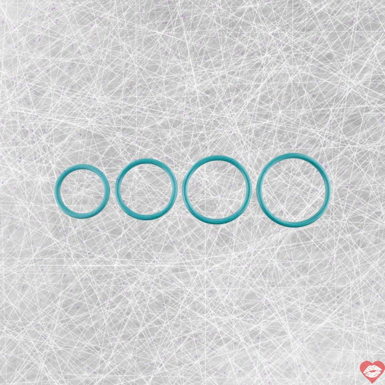 O-Ring Cao Su Sportsheets 4 Miếng Linh Hoạt Đa Kích 