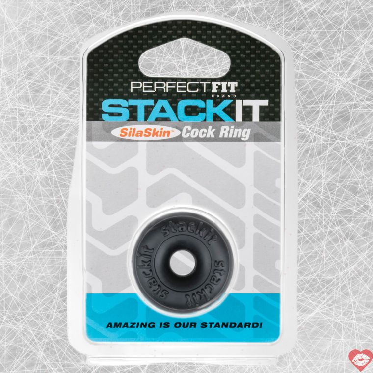 Perfect Fit Ring Stackit Đen SilaSkin Thoải Mái Đa Năng 