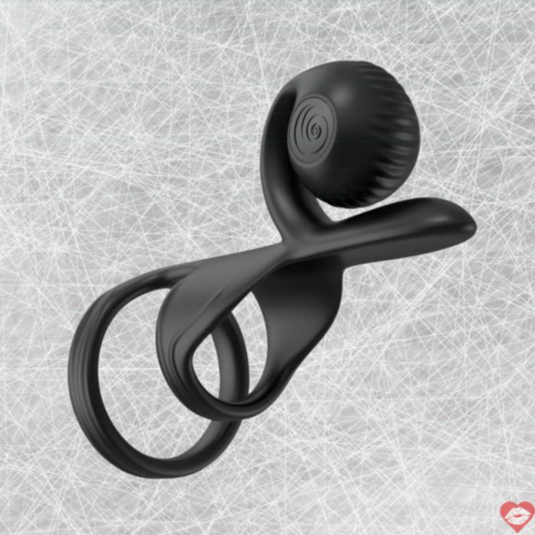 SVibe Jovi Vòng Dương Vật Rung Đen Cặp Đôi Thăng Hoa