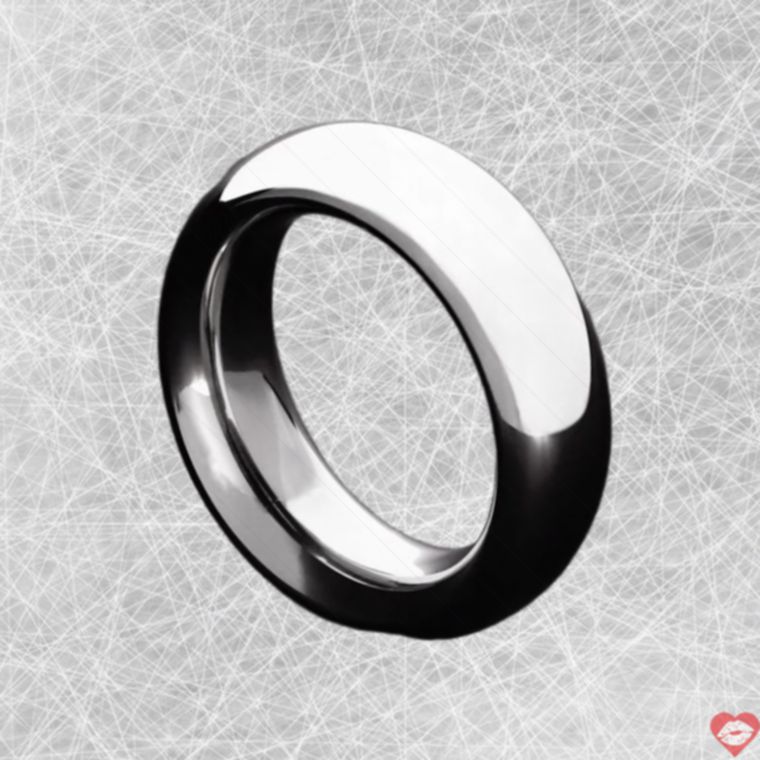 Steel vòng dương vật donut thép 55mm Hà Lan bền chặt