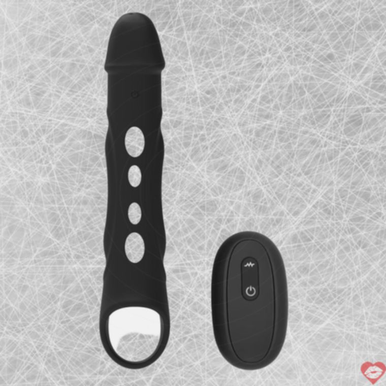 Dreamtoys Ramrod Sleeve Đen 26cm Rung Từ Xa