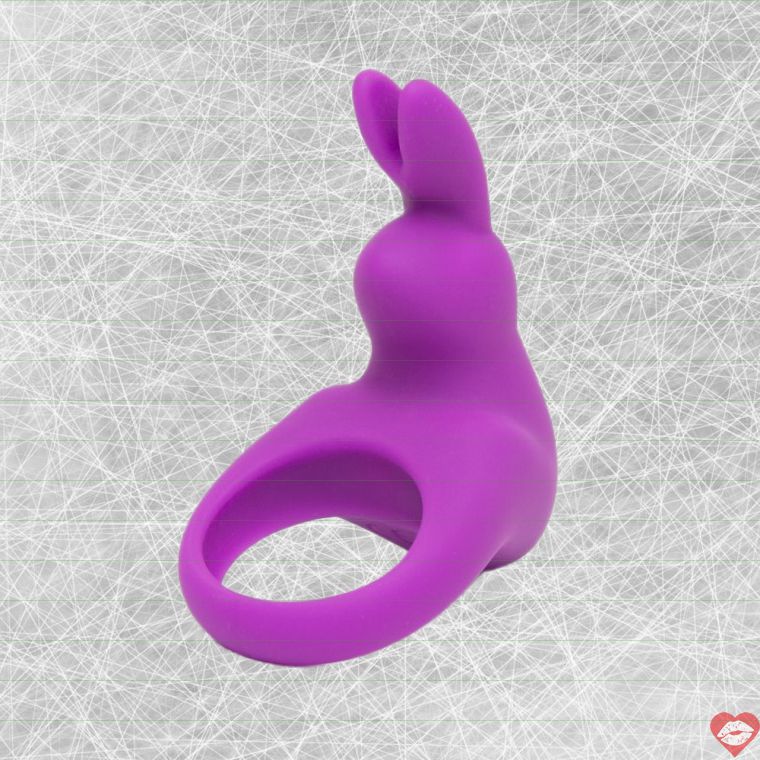 Happy Rabbit Vòng Đeo Dương Vật Tím Rabbit Ears Chống Nước
