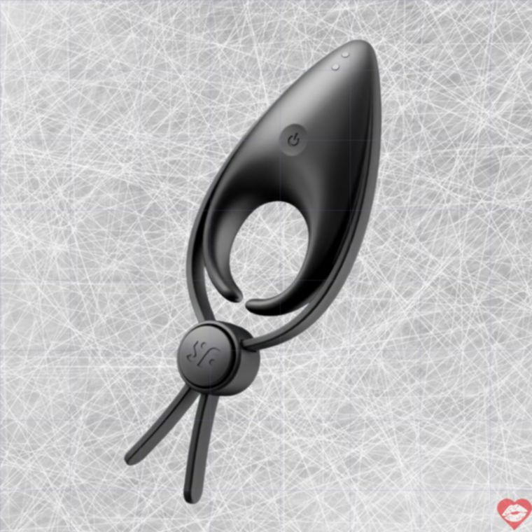 Satisfyer Súng Bắn Vòng Rung Đen Siêu Mạnh Giữ Chặt
