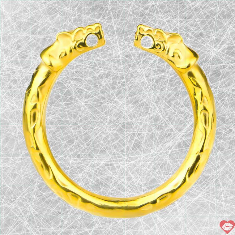 FAAK Snake Cock Ring Thép 2.9cm Vàng Siêu Cứng