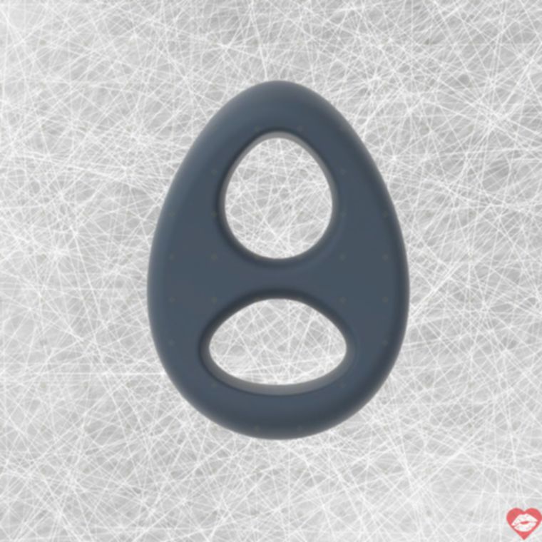 Dorcel Teardrop vòng dương vật đen silicone 7cm kéo dài