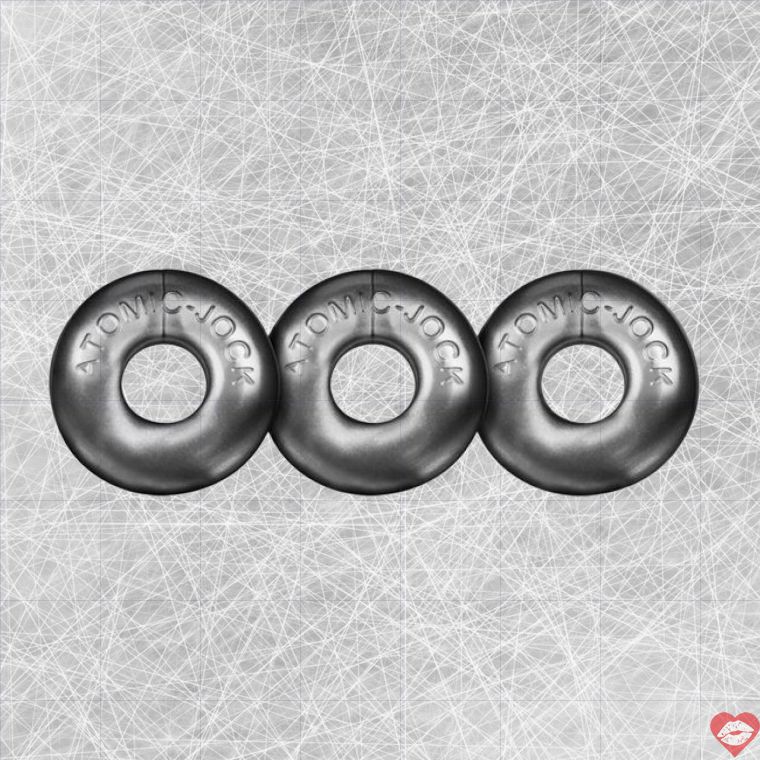 Oxballs Ringer cock ring 3pcs thép xám tăng khoái Mỹ