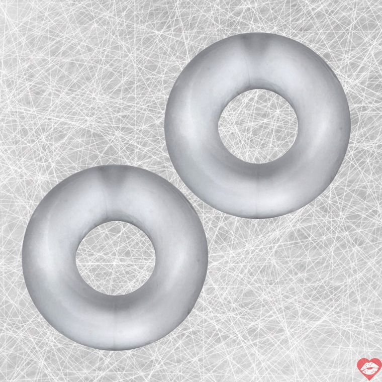 Hunkyjunk Stiffy Rings 2 Cái Trong Suốt