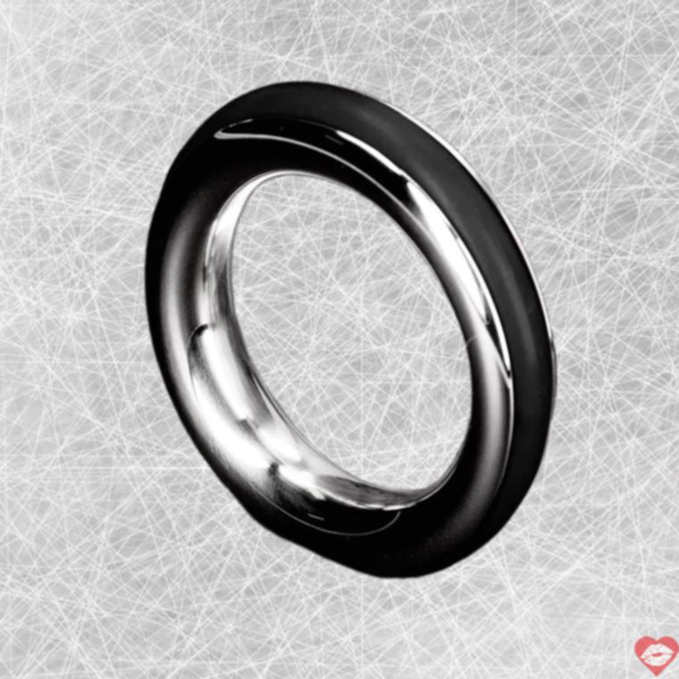 Steel Cazzo Tensions ring 45mm cao su thép đen Hà Lan