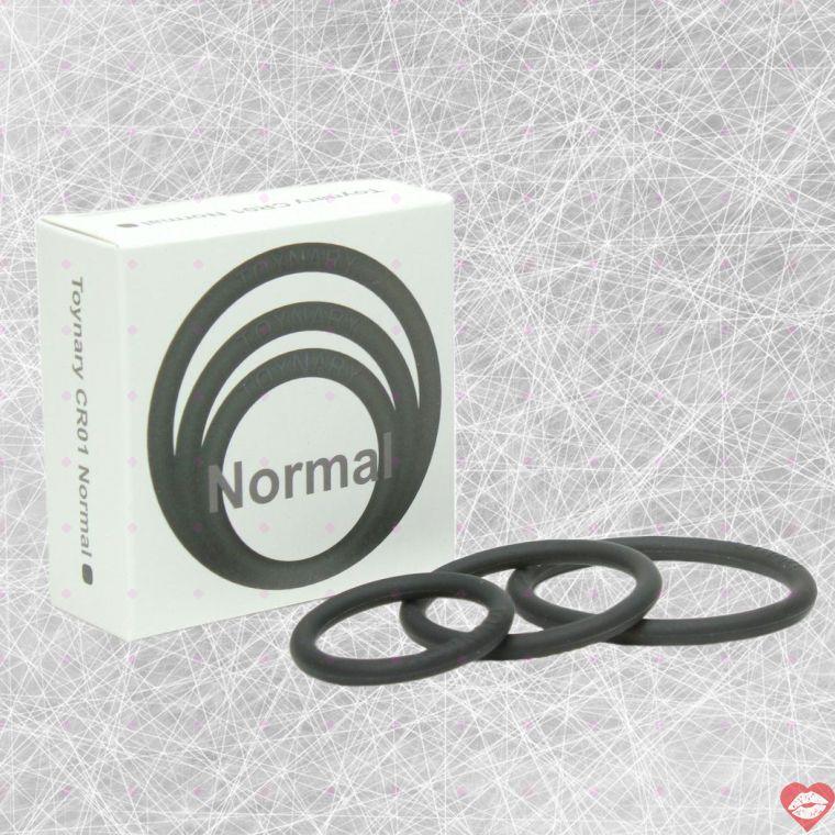 Toynary CR01 Vòng Đeo Dương Vật Đen 3 Kích Cỡ Bền Bỉ