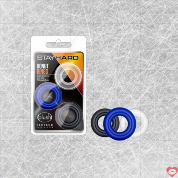 Stay Hard Donut Rings 3 Miếng Đa Sắc Bền Vững