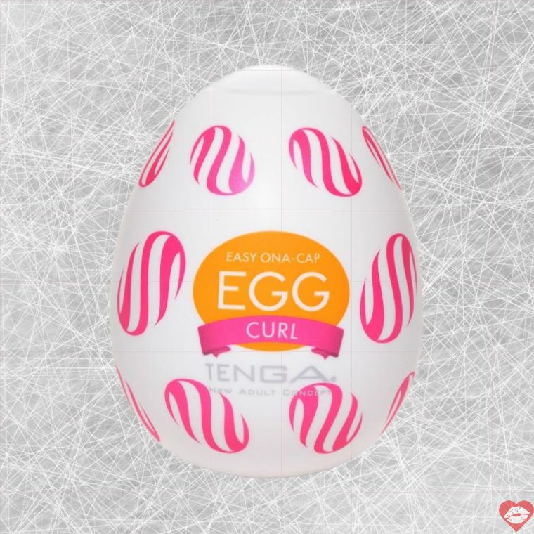 Tenga Curl Egg 5.3cm Nhật xoáy kích thích đỉnh cao 