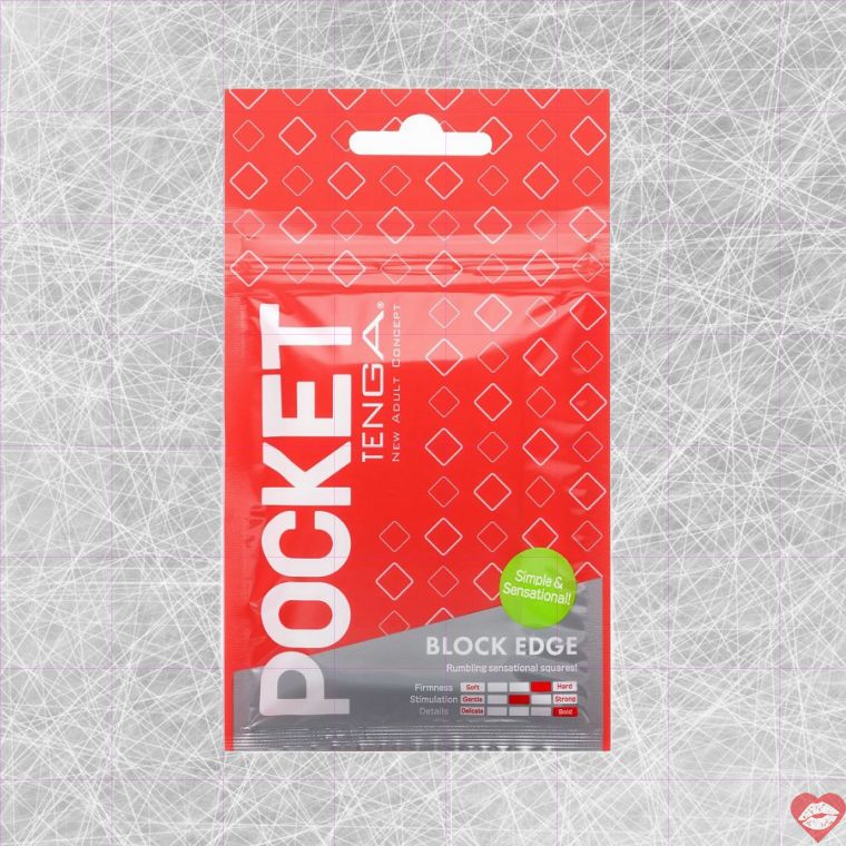 Tenga Túi Vuông Đen Đỏ Portable Gel Nhật Bản Siêu Phẩm 