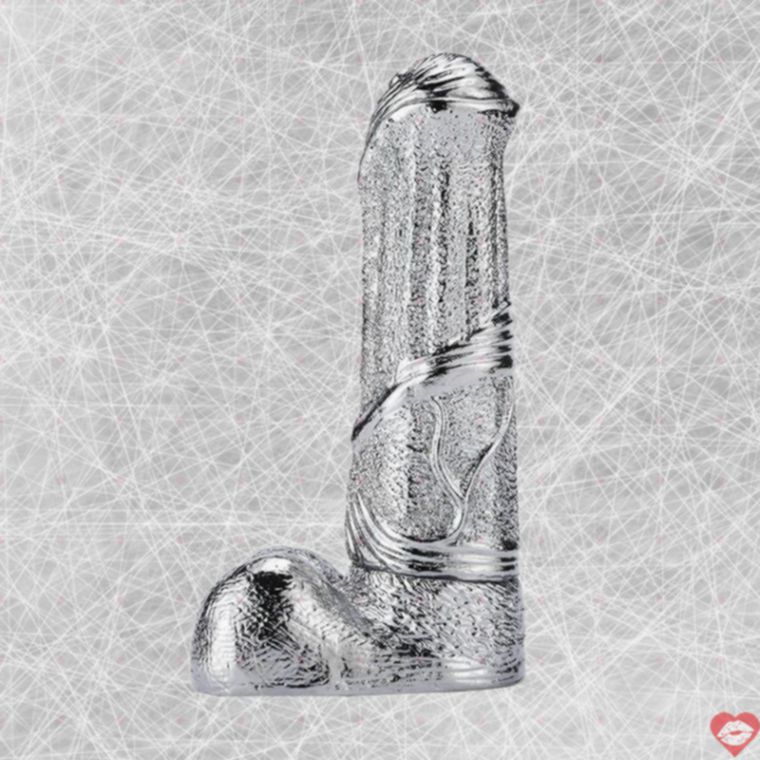 MT G-Spot Kim Loại Bạc 17.5cm Cứng Cáp 