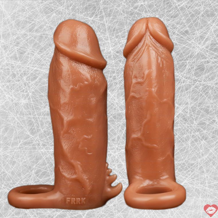 Ống Bao Dương Vật Silicone Đa Sắc Rỗng Thực Tế Mềm 