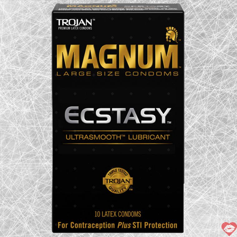 Trojan Magnum Ecstasy bao lớn mỏng siêu cảm tự nhiên 