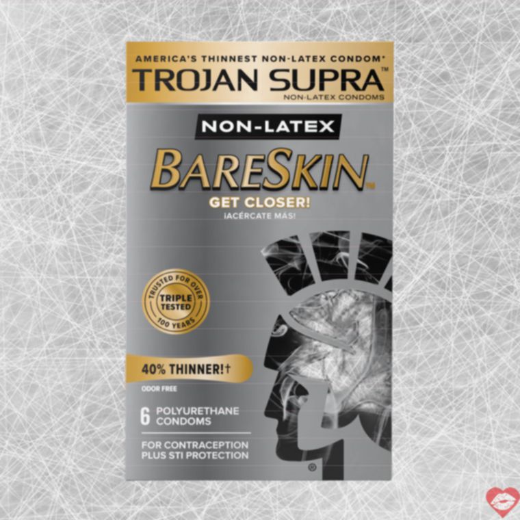 Trojan BareSkin Supra Bao Không Latex Mỏng Tự Nhiên 