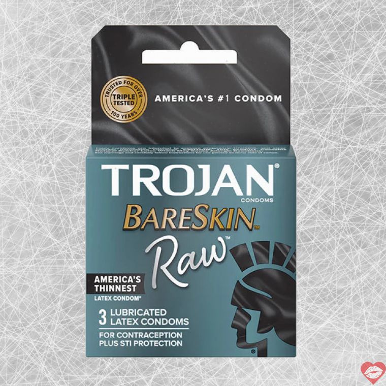 Bao Cao Su Trojan Bareskin Raw Mỏng Tự Nhiên Cực Gần 