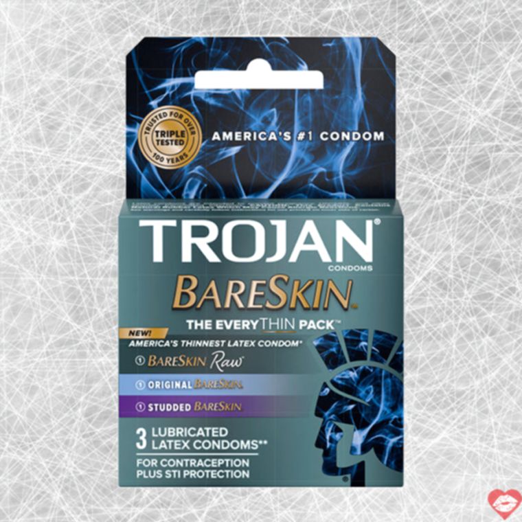 Trojan BareSkin Bao Cao Su Mỏng Gần Gũi Tự Nhiên 