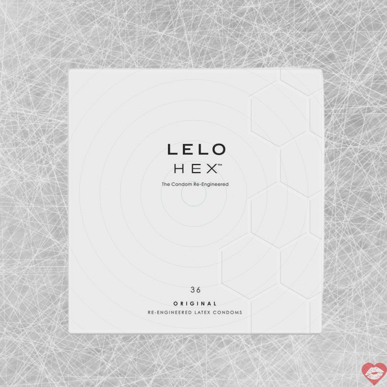 LELO HEX Condom Mỏng Hexagon Mạnh Mẽ Tự Nhiên 