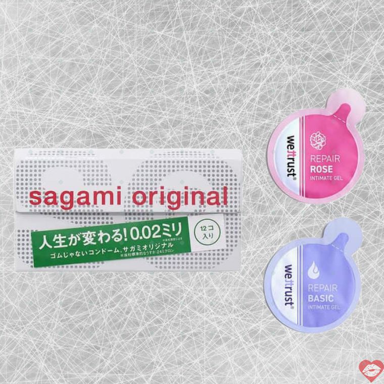  Giá sỉ Sagami 0.02 poly 12s + lube Wettrust siêu mỏng tự nhiên cực thin  hàng xách tay 