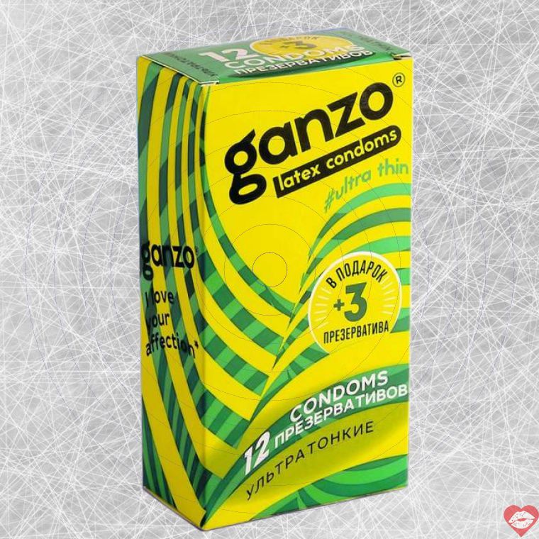 Ganzo Ultra Thin Condom 15s Mỏng Tự Nhiên Chân Thực Đỉnh 