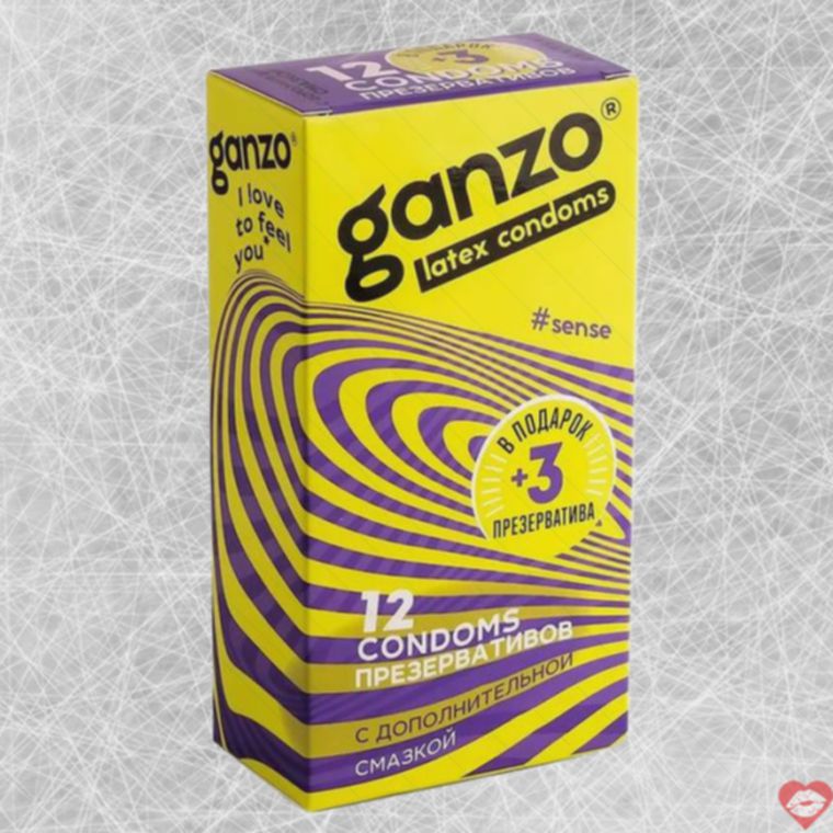 Ganzo Sense Bao Mỏng 15pcs 5.2cm Tự Nhiên Tuyệt Vời 