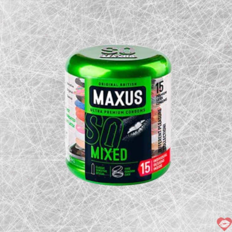 Bao Cao Su Maxus Mixed 15c Set Ai Cập Trơn Mỏng An Toàn 