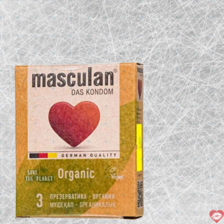 Masculan Organic Bao Cao Su Đức Mỏng Xanh An Toàn 