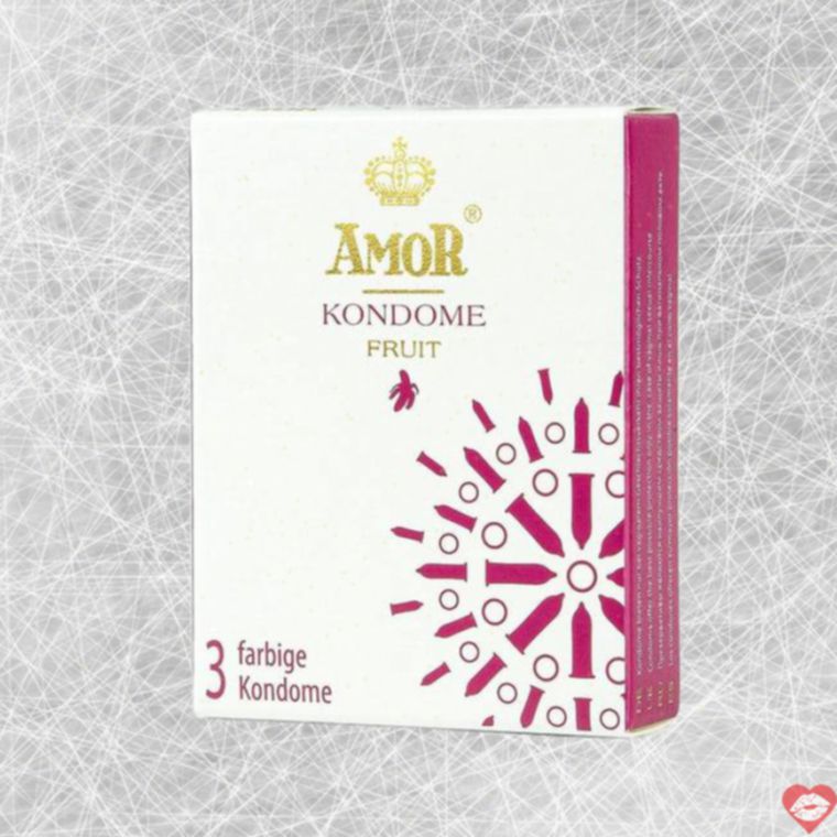 Amor Fruit Condoms 3pcs Hương Quả Vui Nhộn Ngọt Ngào 