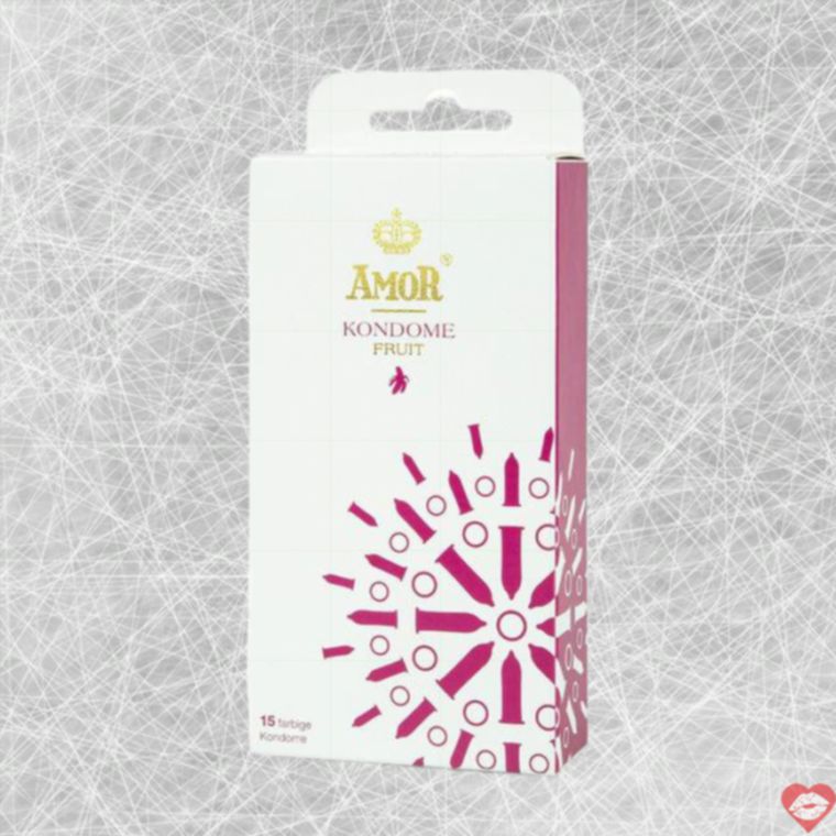 Amor Fruit Bao Cao Su 15 Cái Trái Cây Mỏng Thơm Sắc Màu 