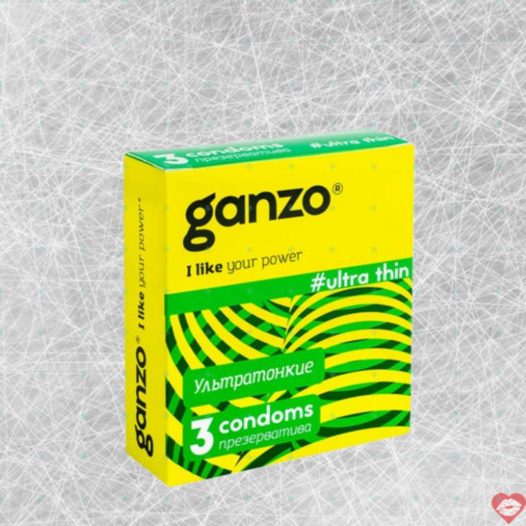 Ganzo Siêu Mỏng 3pcs Cảm Giác Đỉnh 