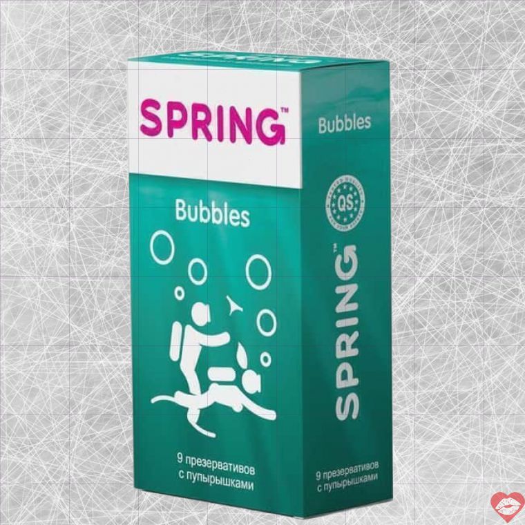 Spring Bubbles Bao Cao Su Gợn Sóng 9 Cái Nâng Khoái Lạc 