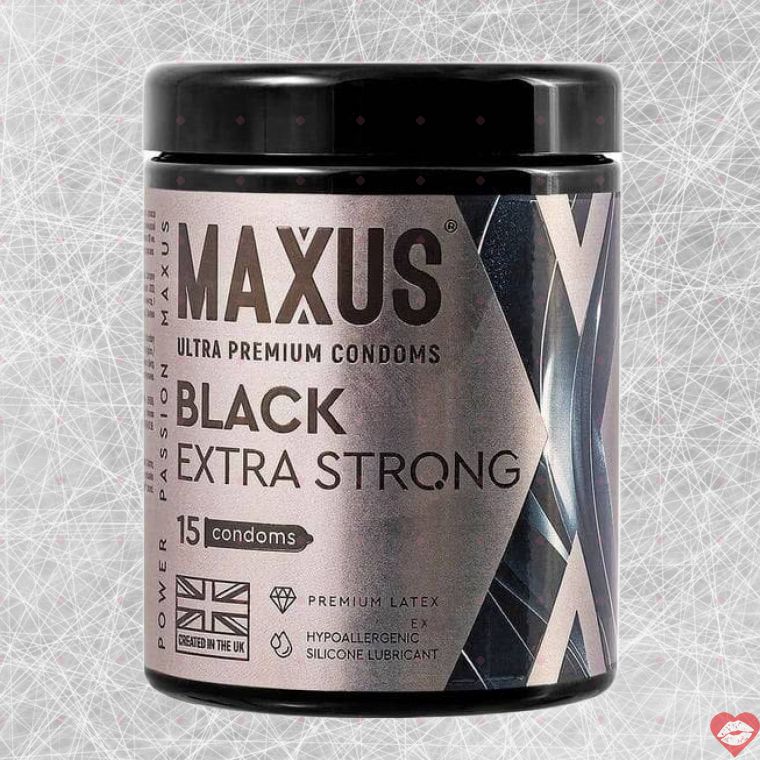 Maxus Extra Strong Bao Đen Siêu Bền 15cái An Toàn 