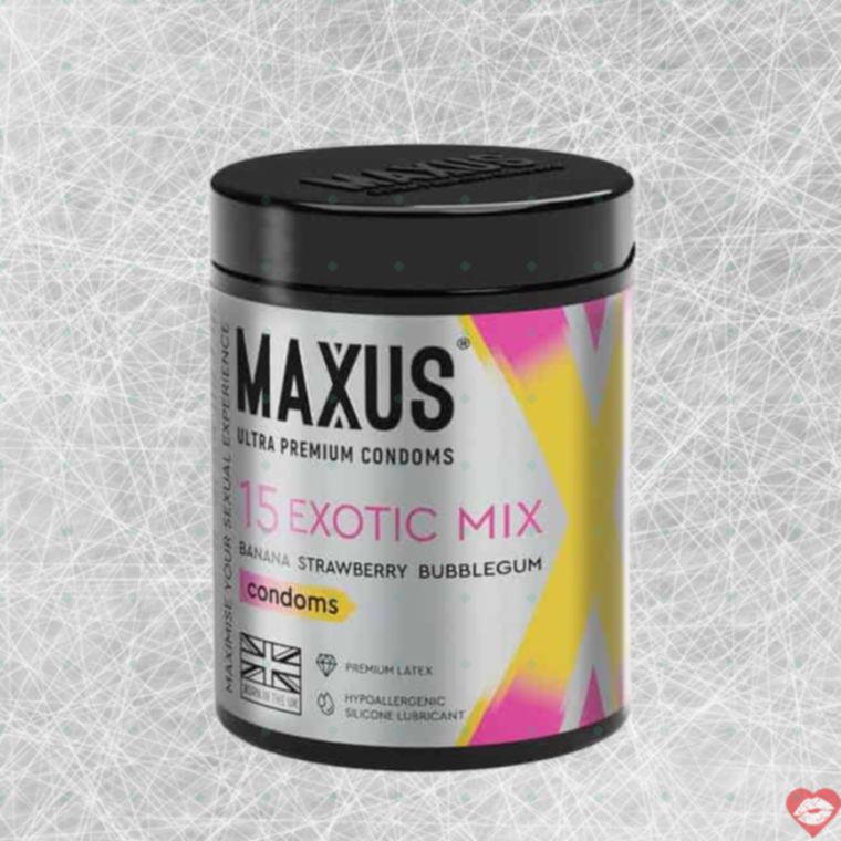 Maxus Exotic Mix Bao Cao Su Hương Màu 15 Miếng Đa Dạng 