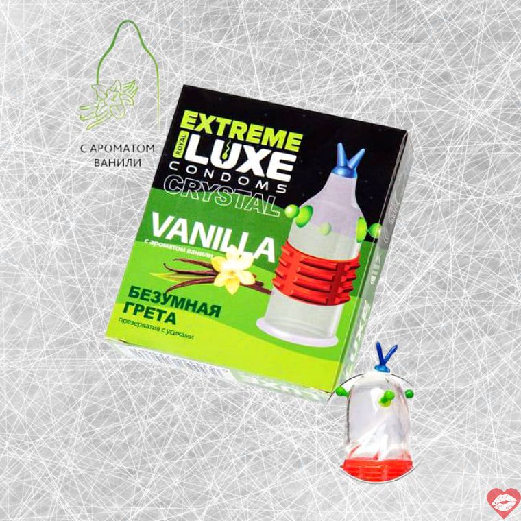 Bao cao su Luxe Extreme Greta vanilla uốn lượn kích thích 