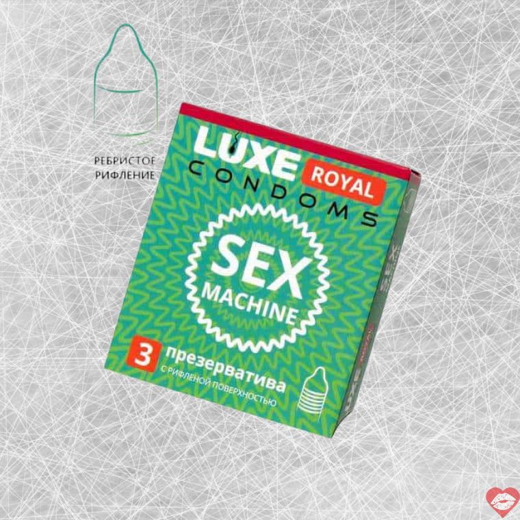 Set 3 bao cao su Luxe Royal ribbed bền bỉ an toàn 
