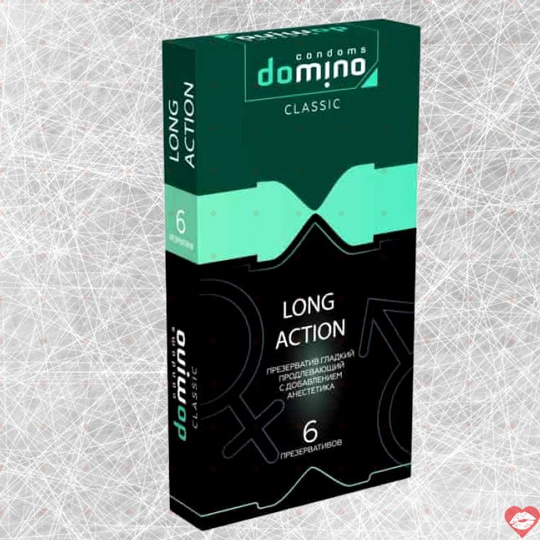 Domino Long Action задержка презервативы 6шт