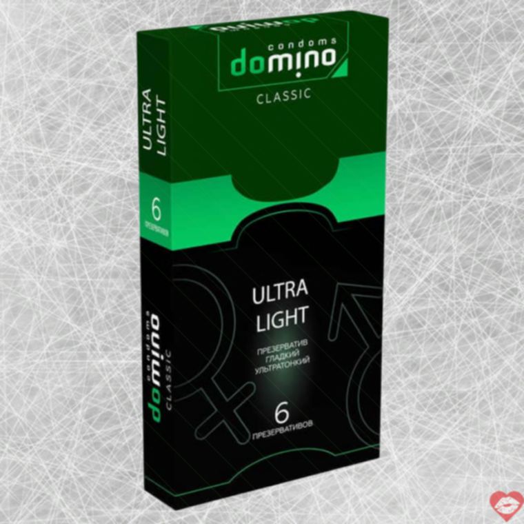 Domino Ultra Light Bao Cao Su Mỏng 6pcs Siêu Nhạy