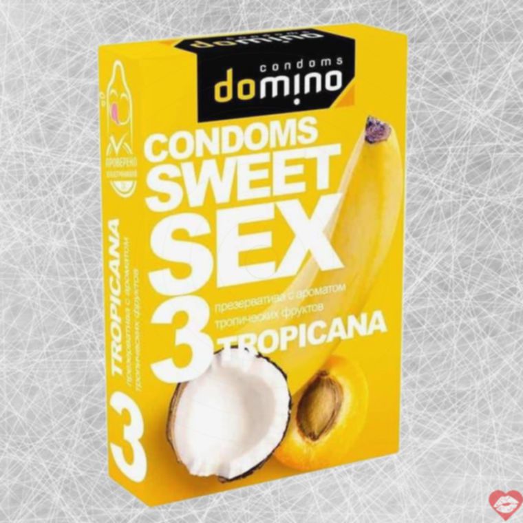 Domino Sweet Sex Bao Cao Su Trái Cây Ngọt Ngào 3Cái