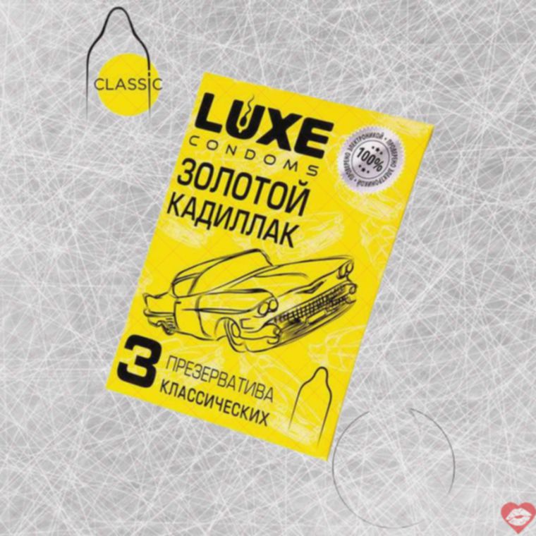 Bao cao su Luxe Lemon Golden Cadillac 3 cái mỏng ngon