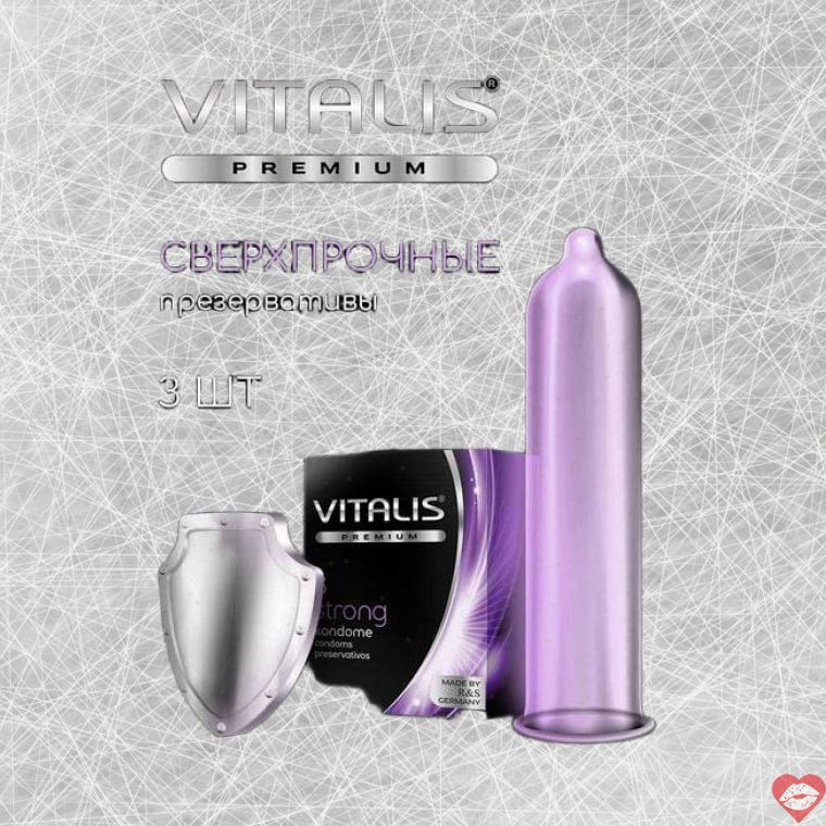 Vitalis Premium Bao Cao Su Siêu Bền 3 Cái 5.3cm