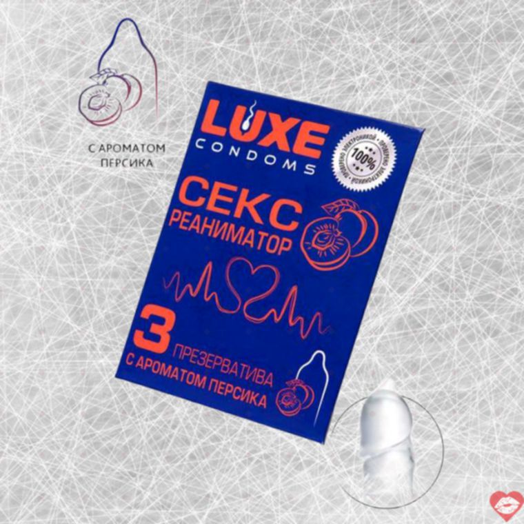 Luxe Bao Cao Su Hương Đào 3pcs Ngọt Ngào Siêu Thỏa 