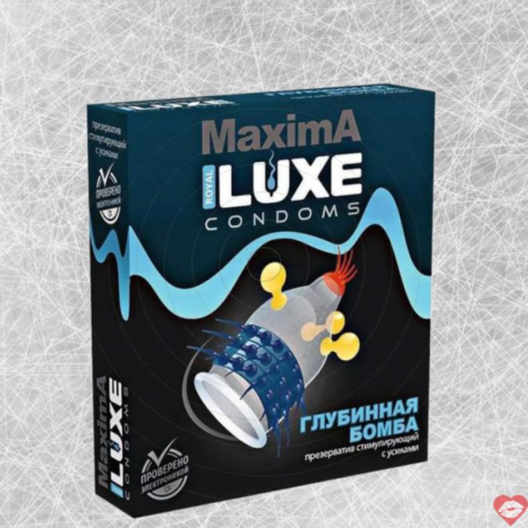 Luxe Maxima Bao Cao Su Uốn Lượn Siêu Kích Thích 1 Cái