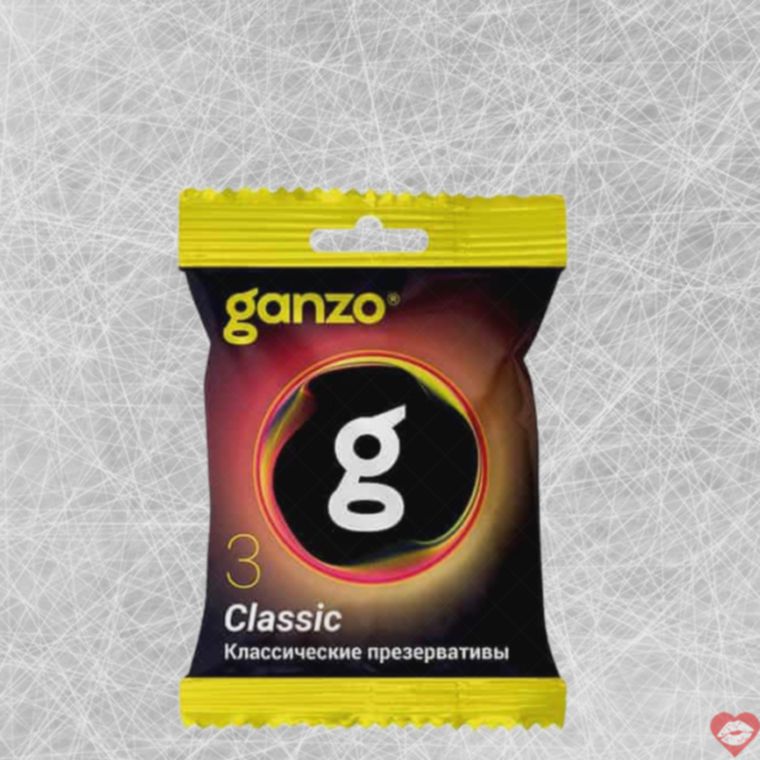 Preservatives Ganzo Classic 3cái Siêu Mỏng Bôi Trơn Dồi Dào