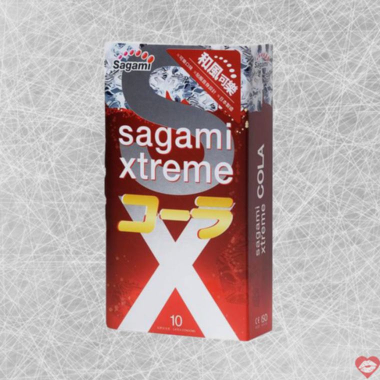 Sagami Xtreme Cola bao cao su 10 cái 19cm cola độc đáo Nhật