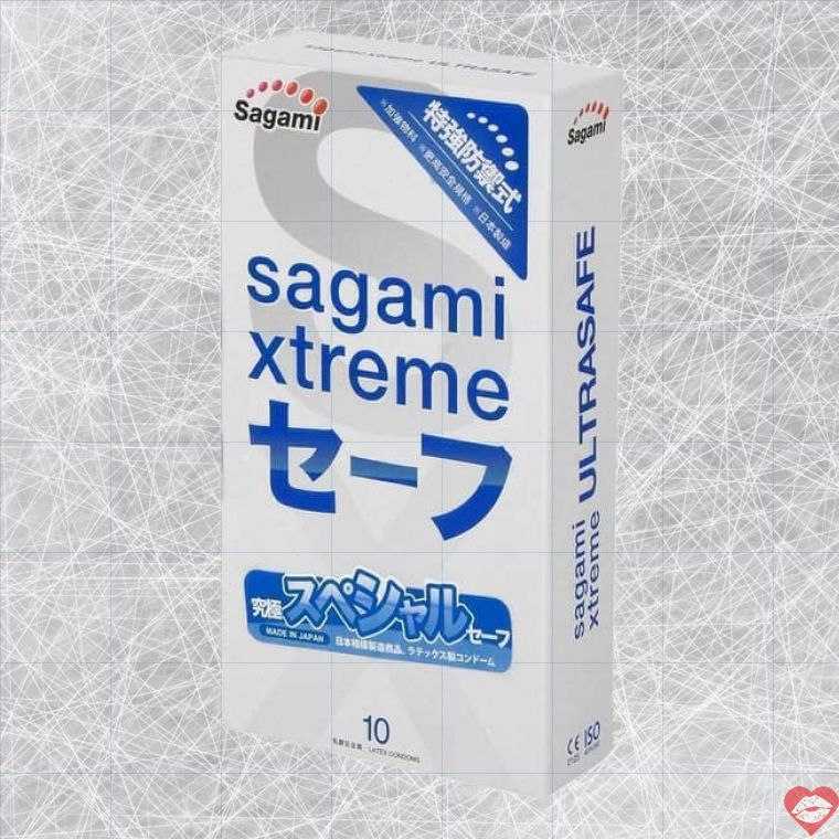 Sagami Xtreme Ultrasafe Bao Cao Su Siêu Trơn 10c