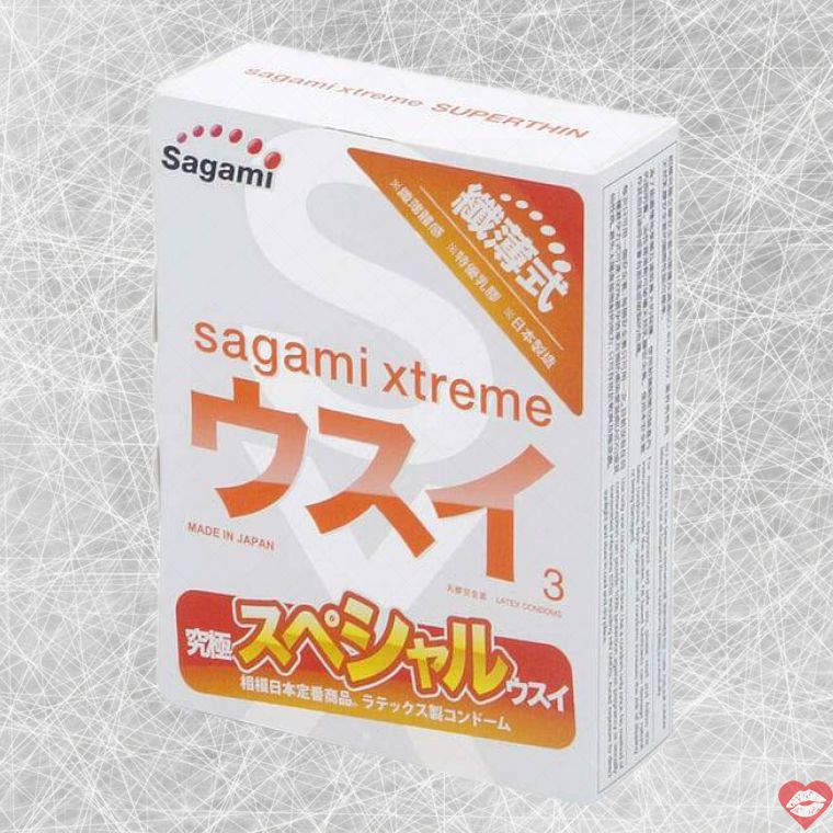 Sagami Xtreme Superthin Bao Mỏng Siêu Mỏng 3 Cái