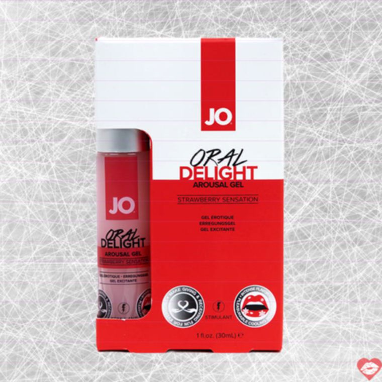 Gel JO Strawberry Oral Dâu Làm Mát Ngọt Ngào 